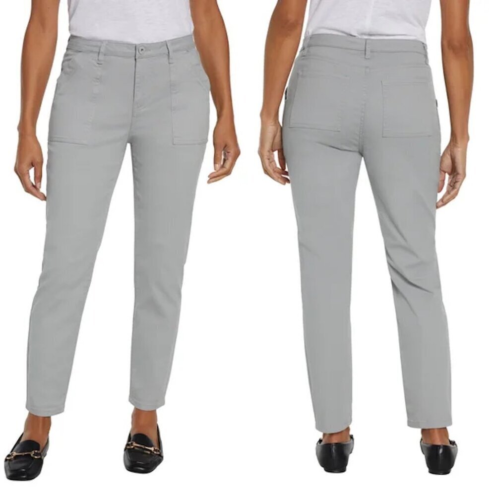 NWT New Banana Republic High Rise Twill Grey Pants Jeans Size 10